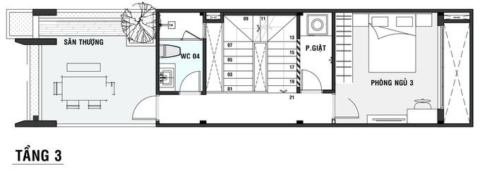 Hoang Tuyen 3 1504262216 680x0 Làm nhà 3 tầng có nhiều sân với 900 triệu ở Sài Gòn