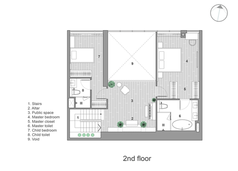 mat bang tang 2 2c25 Không gian nhà phố thoáng sáng trong căn hộ duplex ở Sài Gòn