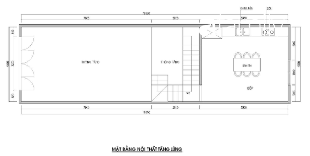 mat bang tang 2 a6d7 Thiết kế nhà 2 tầng 1 lửng phong cách Pháp hiện đại, kinh phí hơn 800 triệu đồng