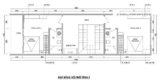 mat bang tang 3 8bbd Thiết kế nhà 2 tầng 1 lửng phong cách Pháp hiện đại, kinh phí hơn 800 triệu đồng